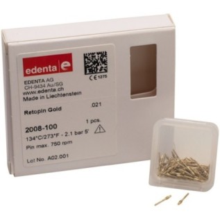 Retention parapulpal pin, single for handle