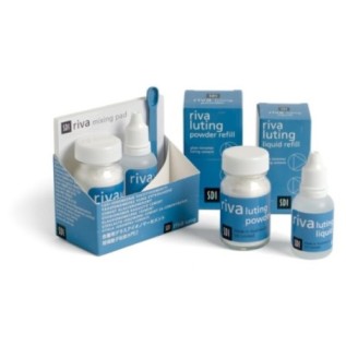 Glass ionomer luting cement RIVA LUTING, powder / liquid kit