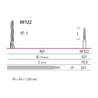Хирургична костна фреза - "Линдеман" HF122 * 021