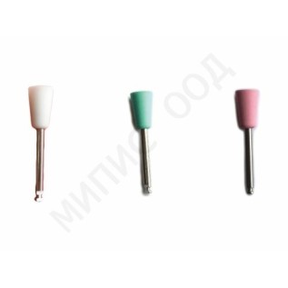 Silicone polisher for composites and glass ionomers, small cup (6.5 x 10)mm