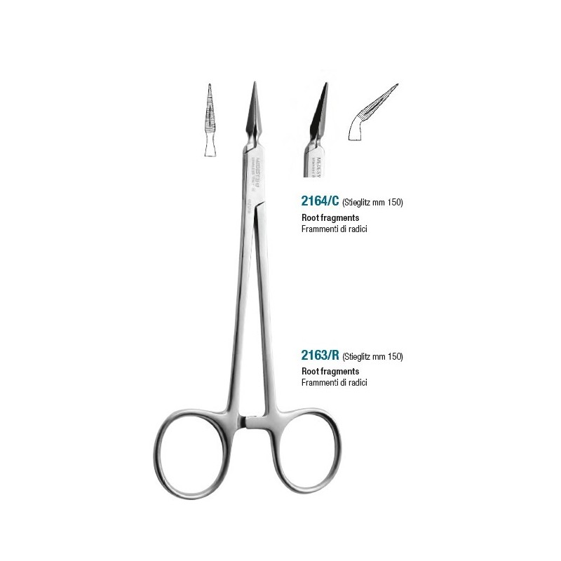 Forceps for root fragments "Stieglitz" - 150 mm