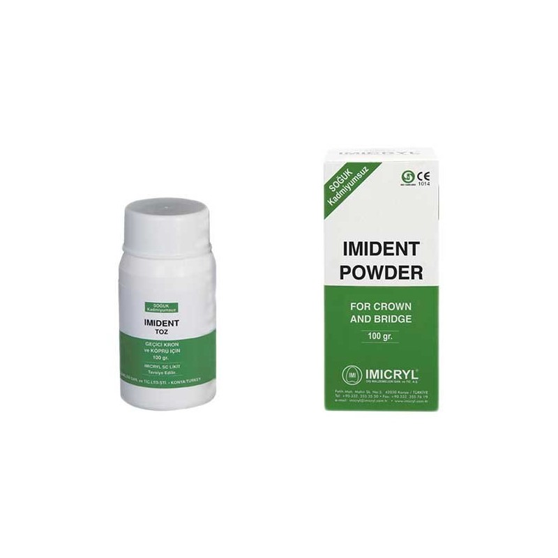 Powder for temporary crowns acrylic Imident - 100 g