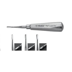 Root elevator - straight with sharp blades "Lussatore"