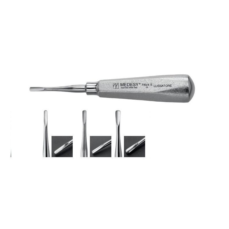 Root elevator - straight with sharp blades "Lussatore"