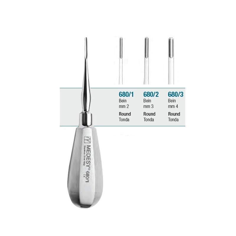 Root elevator straight, round tip "Bein"