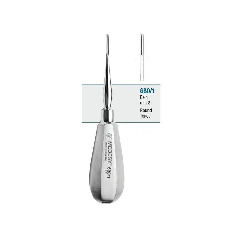 Root elevator straight, round tip "Bein"