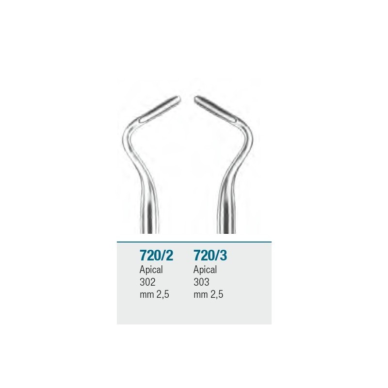 Root elevator - lateral Apical - 2,5 mm