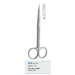 Scissors saw edge, straight "Goldman - Fox" - 130 mm