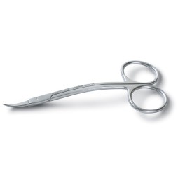 Surgical scissors double curved, saw edge "La Grange" - 115 mm