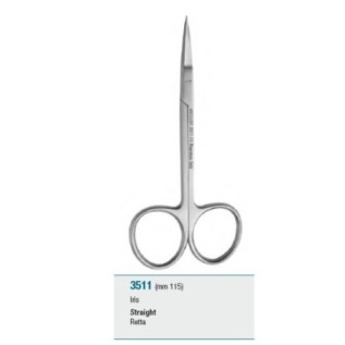 Scissors, straight "Iris" - 115 mm