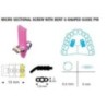Micro sectional screw, bent U-shaped guide 4/13 mm