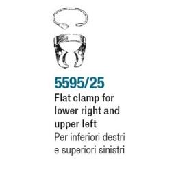 Clamp - flat for large molars