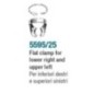 Clamp - flat for large molars