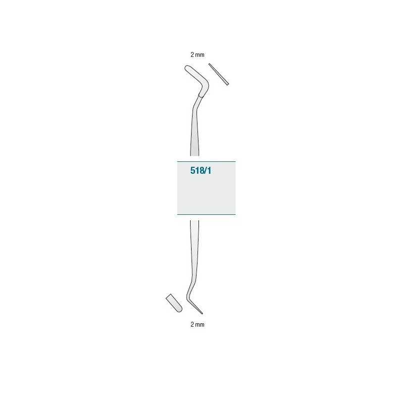 Burnisher - right, reversed spatula