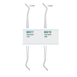 Excavator oval spoon