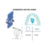 Asymmetric fan type screw, 9 mm (Leone)