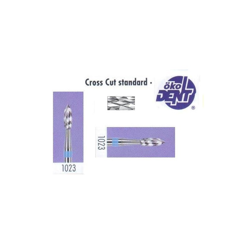 Tungsten carbide cutter blue*1, (ø 2,3 x 8)mm - HF1023