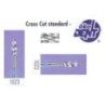 Tungsten carbide cutter blue*1, (ø 2,3 x 8)mm - HF1023