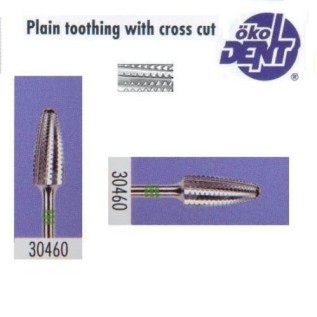 Tungsten carbide cutter green*3, (ø 6 х 14)mm - HFQ30460