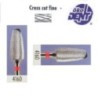 Tungsten carbide cutter red*1, (ø 6 х 14)mm - HF4160