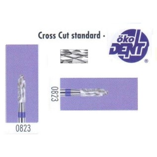 Tungsten carbide cutter blue*1, (ø 2,3 x 8)мм - HF0823
