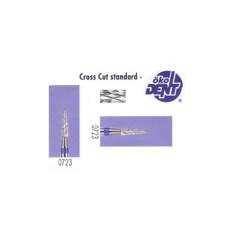 Tungsten carbide cutter blue*1, (ø 2,3 x 8)mm - HF0723