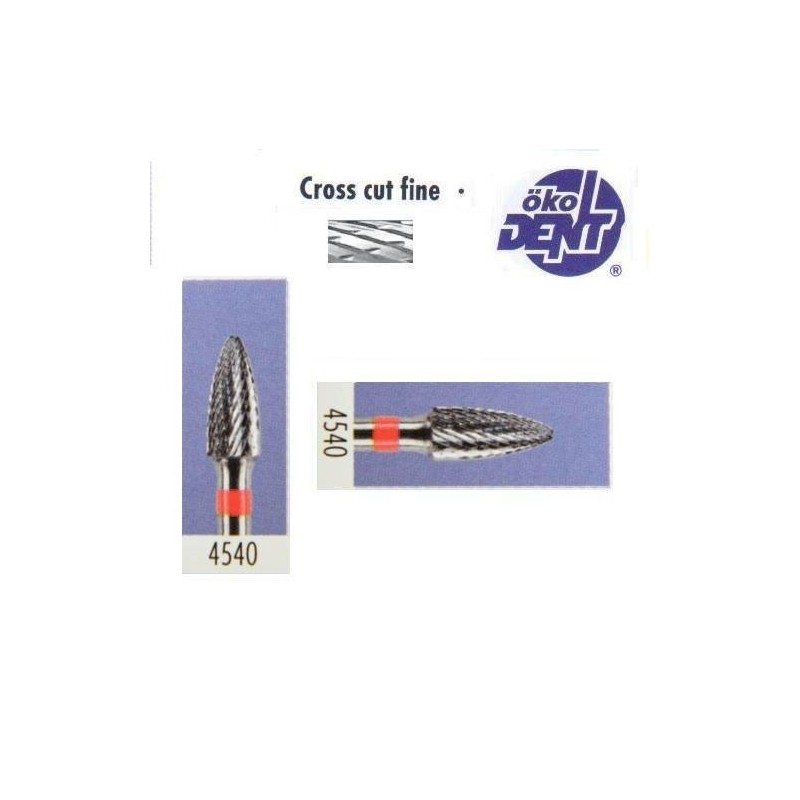 Tungsten carbide cutter red*1, (ø 4 х 10)mm - HF4540
