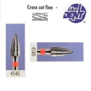 Tungsten carbide cutter red*1, (ø 4 х 10)mm - HF4540