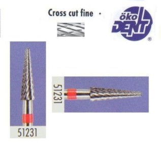 Твърдосплавна фреза червена*1, (ø 3,1 х 12,5)мм - HF51231