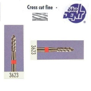 Tungsten carbide cutter red*1, (ø 2,3 х 8)мм - арт.HF3623