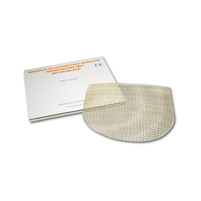 Reinforcing net, gold plated - 0,4 mm