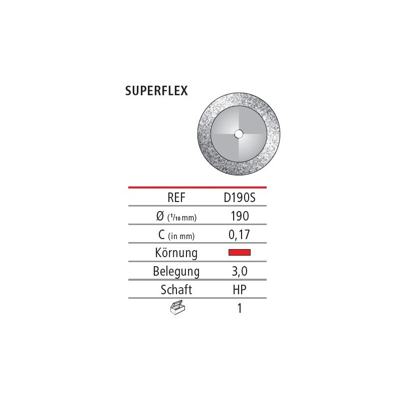 Diamond disc Superflex - double coating fine (red)