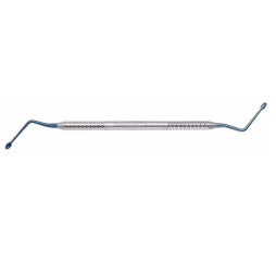 Surgical curette "Hemingway" titanium coated