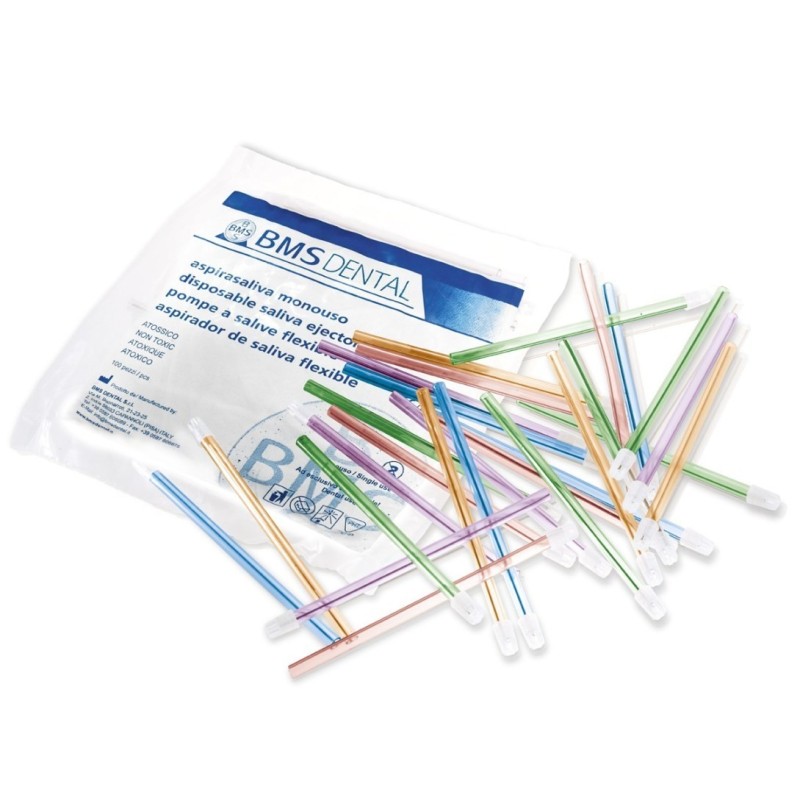 Saliva ejectors 15 cm BMS - pack of 100 pcs.