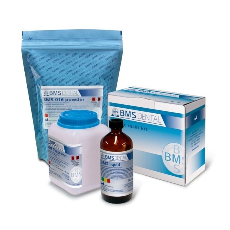 Self-curing orthodontic resin BMS - kit p/liq (500g + 250ml) Self-curing orthodontic resin BMS - kit p/liq (500g + 250ml)