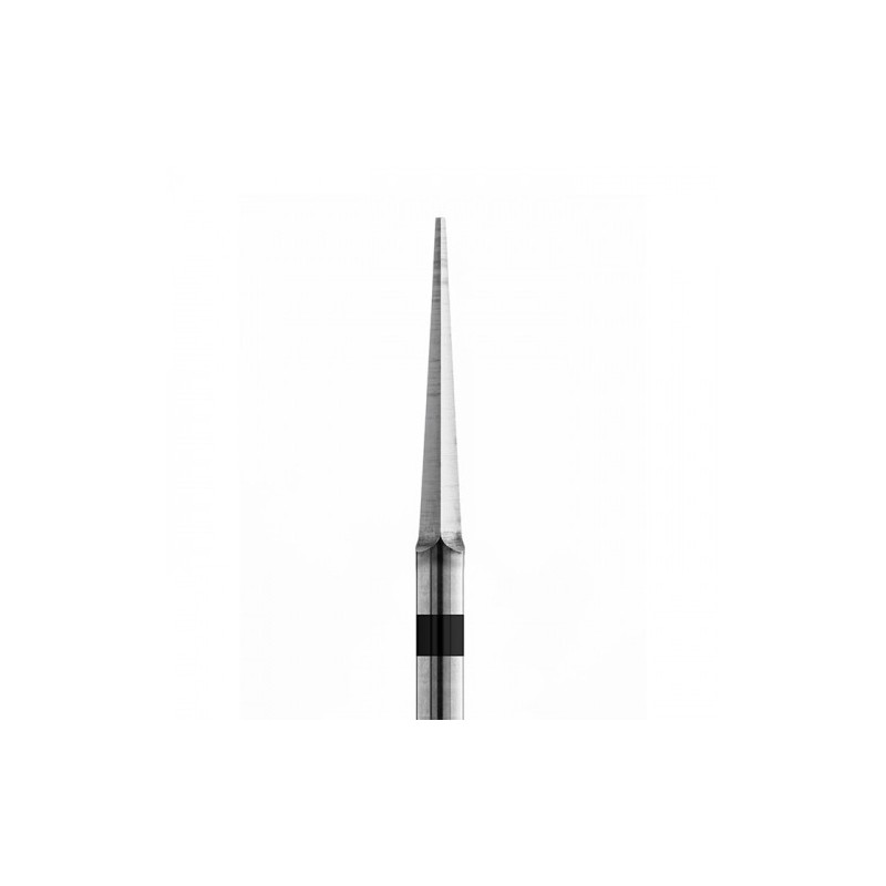 Tungsten carbide cutter, black coarse cone, pike (2,3 x 15)mm Tungsten carbide cutter, black coarse cone, pike (2,3 x 15)mm