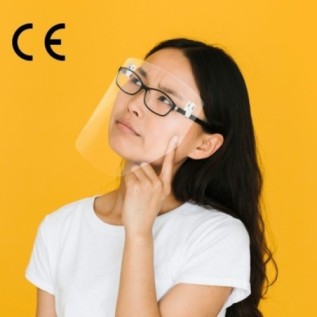 Clip on glasses face shield - 2 pcs/pack