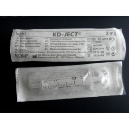 Single-use syringes 2 ml.