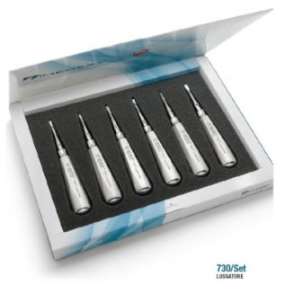 Root elevators set with sharp blades "Lussatore" - 6 pcs.