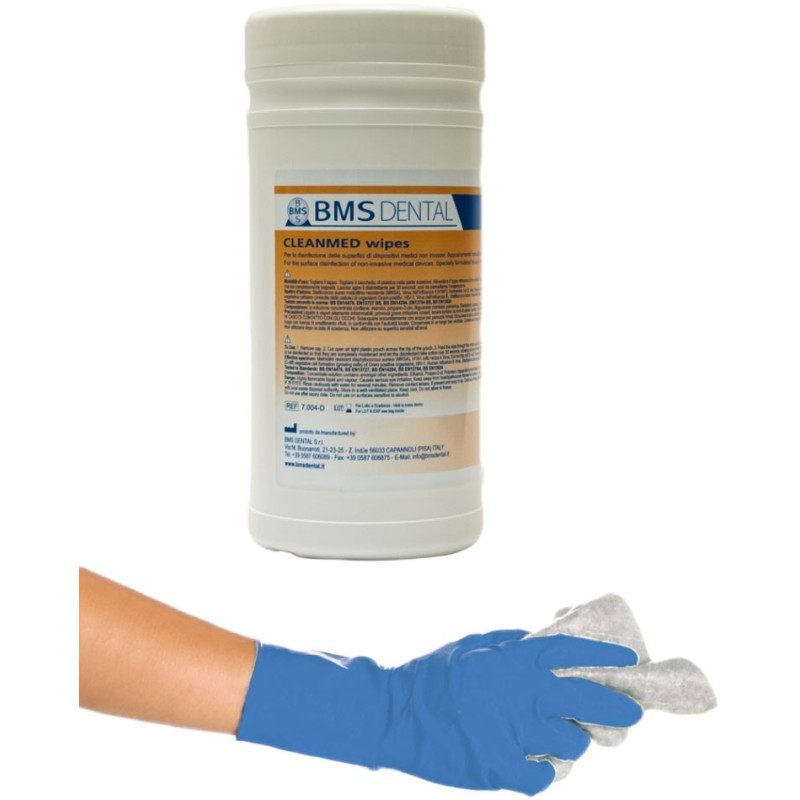 Disinfection wipes for surfaces with alcohol (Cleanmed Wipes) Dispenser - 200 pc./(20 х 20)cm