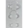 Cheek retractor, plastic, transparent and autoclavable