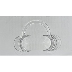 Cheek retractor, plastic, transparent and autoclavable