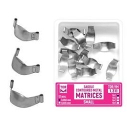 Saddle contoured metal matrices - box 12 pcs.