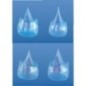 Transparent plastic matrices, contoured for molars - 60 pcs./pack