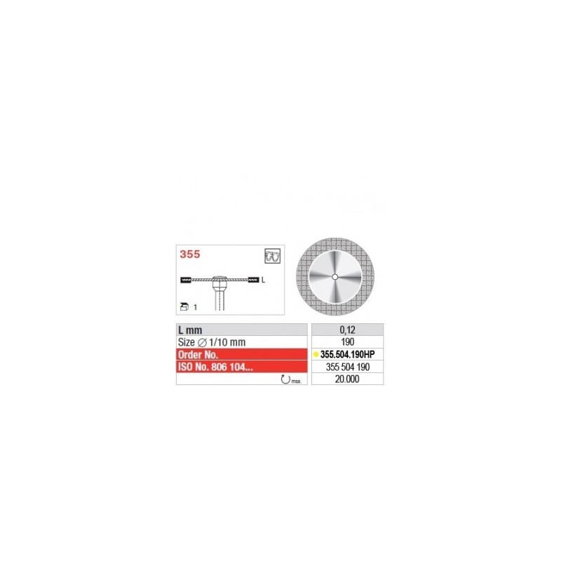 Diamond superflex separating disc, (ø 19 x 0,12)mm Diamond superflex separating disc, (ø 19 x 0,12)mm