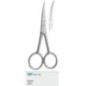 Surgical scissors, curved, angled holders - 115 mm