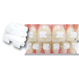 Cermic bracket "AQUA" (Roth / slot 022") - single pc.