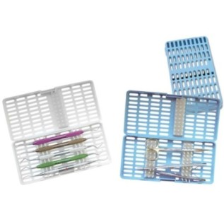 Plastic perforated tray for instruments