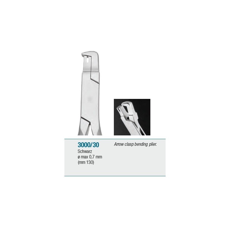 Arrow clasp bending plier "Schwarz" - 130 mm
