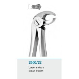 Extraction forceps for lower molars